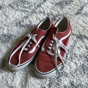 Burnt orange color vans